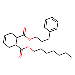 cis-Cyclohex-4-en-1,2-dicarboxylic acid, heptyl 3-phenylpropyl ester