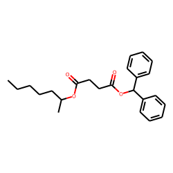 Succinic acid, hept-2-yl diphenylmethyl ester