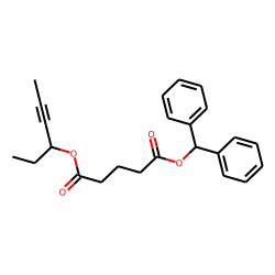 Glutaric acid, hex-4-yn-3-yl diphenylmethyl ester