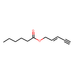 Hexanoic acid, pent-2-en-4-ynyl ester