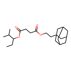 Succinic acid, 2-(adamant-1-yl)ethyl 2-methylpent-3-yl ester