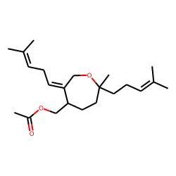 Pentadeca-2,5E,13-triene, 7-acetoxymethyl-2,6,10,14-tetramethyl-10-17-epoxy (Peucelinenoxide acetate)