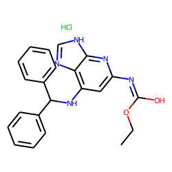 3H-imidazo[4,5-b]pyridine-5-carbamic acid, 7-[(diphenylmethyl)amino]-, ethyl ester, hydrochloride