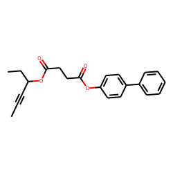 Succinic acid, hex-4-yn-3-yl 4-biphenyl ester