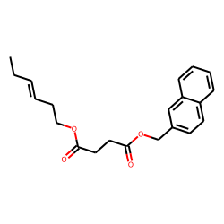 Succinic acid, naphth-2-ylmethyl trans-hex-3-en-1-yl ester