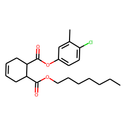cis-Cyclohex-4-en-1,2-dicarboxylic acid, 4-chloro-3-methylphenyl heptyl ester
