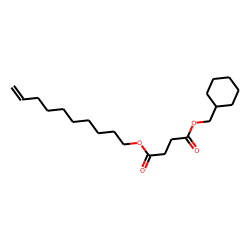 Succinic acid, cyclohexylmethyl dec-9-en-1-yl ester