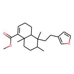 1-Naphthalenecarboxylic acid, 5-[2-(3-furanyl)ethyl]-3,4,4a,5,6,7,8,8a-octahydro-5,6,8a-trimethyl-, methyl ester, [4aS-(4a«alpha»,5«alpha»,6«beta»,8a«beta»)]-