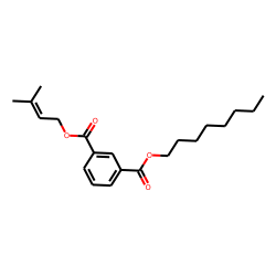 Isophthalic acid, 3-methylbut-2-en-1-yl octyl ester