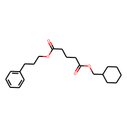 Glutaric acid, cyclohexylmethyl 3-phenylpropyl ester
