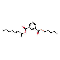 Isophthalic acid, oct-3-en-2-yl pentyl ester