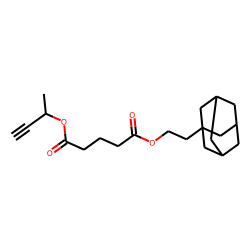 Glutaric acid, 2-(adamant-1-yl)ethyl but-3-yn-2-yl ester