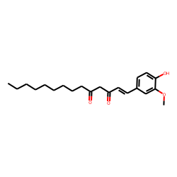 1-(4-hydroxy-3-methoxyphenyl)tetradec-1-ene-3,5-dione