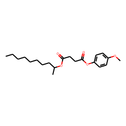 Succinic acid, dec-2-yl 4-methoxyphenyl ester