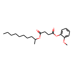 Succinic acid, dec-2-yl 2-methoxyphenyl ester