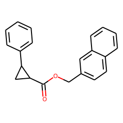 Cyclopropanecarboxylic acid, trans-2-phenyl-, naphth-2-ylmethyl ester