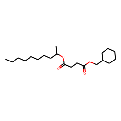 Succinic acid, cyclohexylmethyl 2-decyl ester