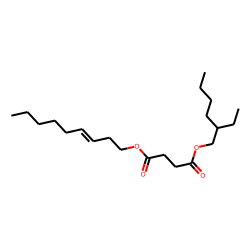 Succinic acid, 2-ethylhexyl non-3-en-1-yl ester