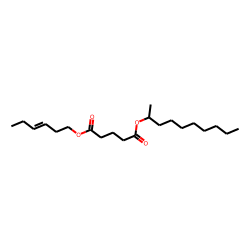 Glutaric acid, dec-2-yl cis-hex-3-enyl ester