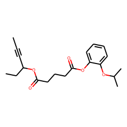 Glutaric acid, hex-4-yn-3-yl 2-isopropoxyphenyl ester