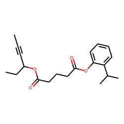 Glutaric acid, hex-4-yn-3-yl 2-isopropylphenyl ester