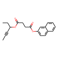 Succinic acid, hex-4-yn-3-yl 2-naphthyl ester