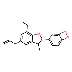 2-(7,8-Dioxa-bicyclo[4.2.0]octa-1,3,5-trien-3-yl)-7-ethyl-3-methyl-5-propenyl-2,3-dihydro-benzofuran