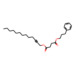 Succinic acid, tridec-2-yn-1-yl 3-phenylpropyl ester