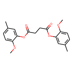Succinic acid, di(2-methoxy-5-methylphenyl) ester