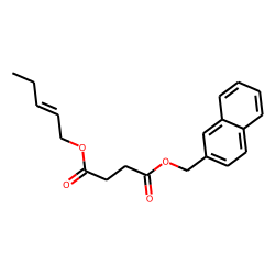 Succinic acid, naphth-2-ylmethyl cis-pent-2-en-1-yl ester