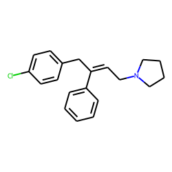 Pyrrolidine, 1-[4-(4-chlorophenyl)-3-phenyl-2-butenyl]-