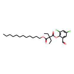 Diethylmalonic acid, 2,4-dichloro-6-formylphenyl dodecyl ester