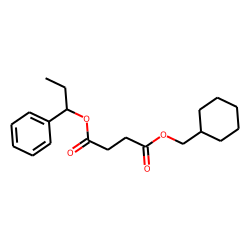 Succinic acid, cyclohexylmethyl 1-phenylpropyl ester