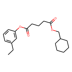 Glutaric acid, cyclohexylmethyl 3-ethylphenyl ester