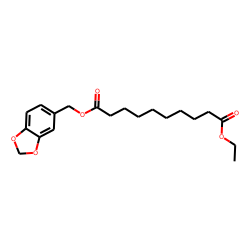 Sebacic acid, (1,3-benzodioxol-5-yl)methyl ethyl ester