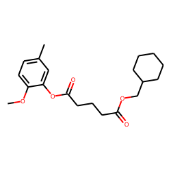 Glutaric acid, cyclohexylmethyl 5-methyl-2-methoxybenzyl ester