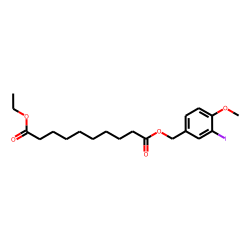 Sebacic acid, ethyl 3-iodo-4-methoxybenzyl ester