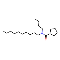 Cyclopentanecarboxamide, N-butyl-N-decyl-