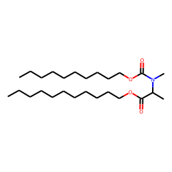 DL-Alanine, N-methyl-N-decyloxycarbonyl-, undecyl ester