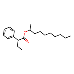 Butyric acid, 2-phenyl-, dec-2-yl ester