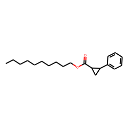 Cyclopropanecarboxylic acid, trans-2-phenyl-, decyl ester