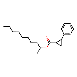 Cyclopropanecarboxylic acid, trans-2-phenyl-, dec-2-yl ester