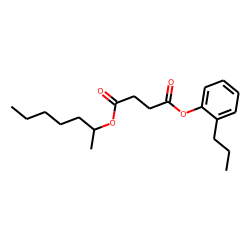 Succinic acid, hept-2-yl 2-propylphenyl ester