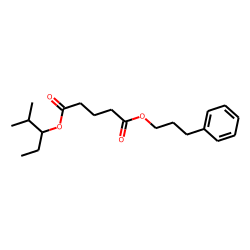 Glutaric acid, 2-methylpent-3-yl 3-phenylpropyl ester