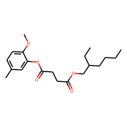 Succinic acid, 2-ethylhexyl 2-methoxy-5-methylphenyl ester