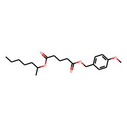 Glutaric acid, hept-2-yl 4-methoxybenzyl ester
