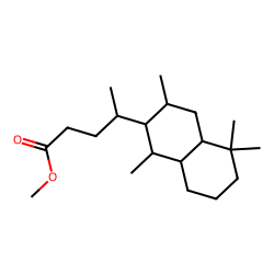 Decalin-6«beta»-pentanoic acid, «gamma»,1,1,5«beta»,7«alpha»-pentamethyl, methyl ester, # 3