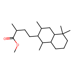 Decalin-6«beta»-butanoic acid, «alpha»,1,1,5«beta»,7«alpha»-pentamethyl, methyl ester, # 1