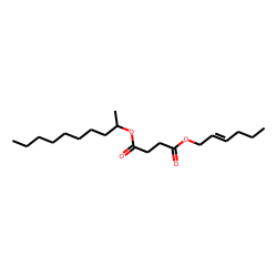 Succinic acid, dec-2-yl cis-hex-2-en-1-yl ester