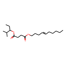 Succinic acid, 2-methylpent-3-yl dec-4-en-1-yl ester